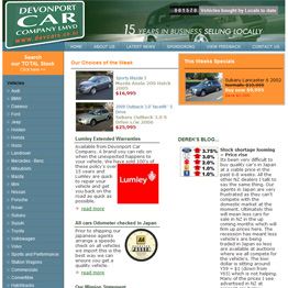 Devonport Cars - Integration into autobase.co.nz and trademe.co.nz